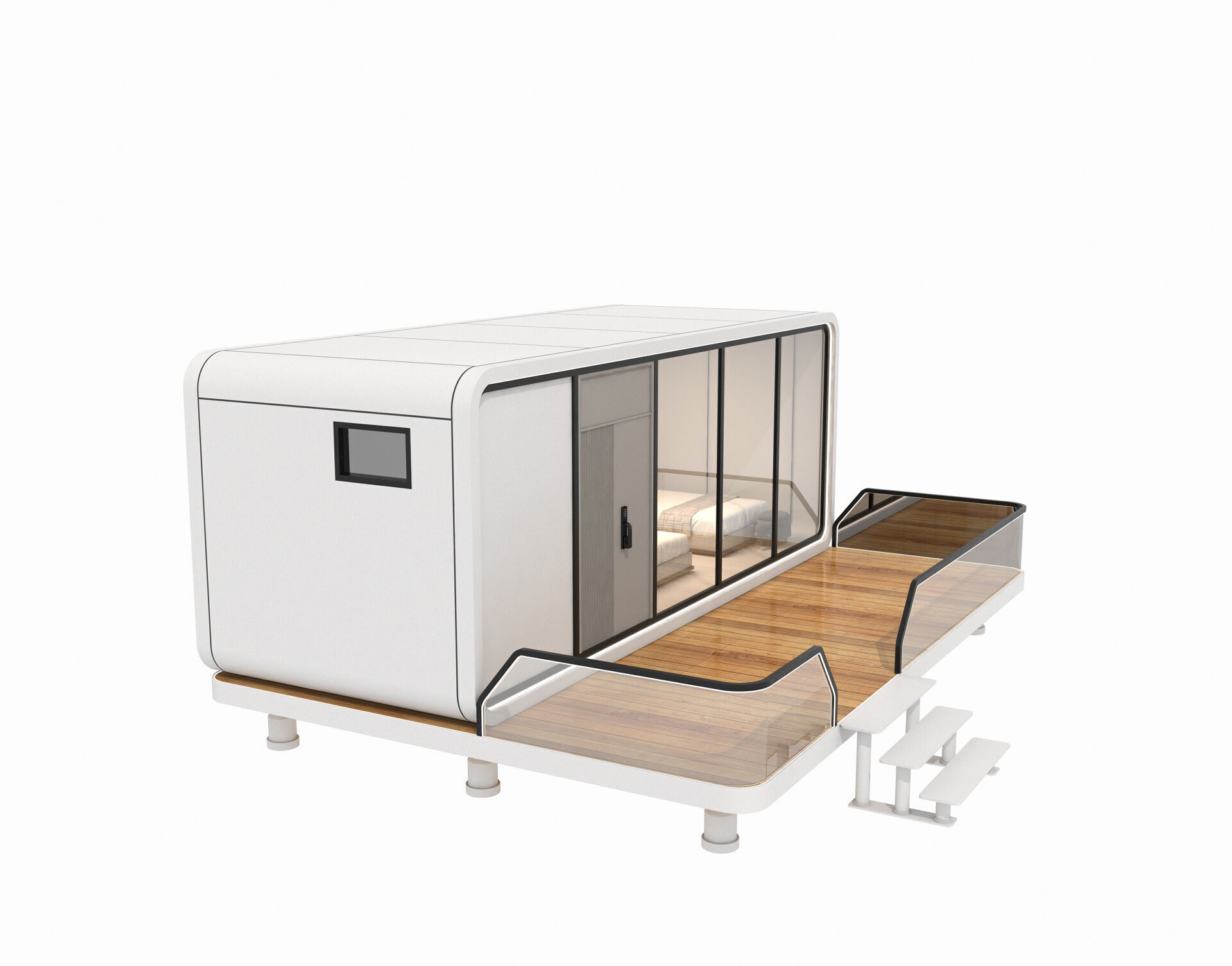 Space Cabin Homestay 3D model_7