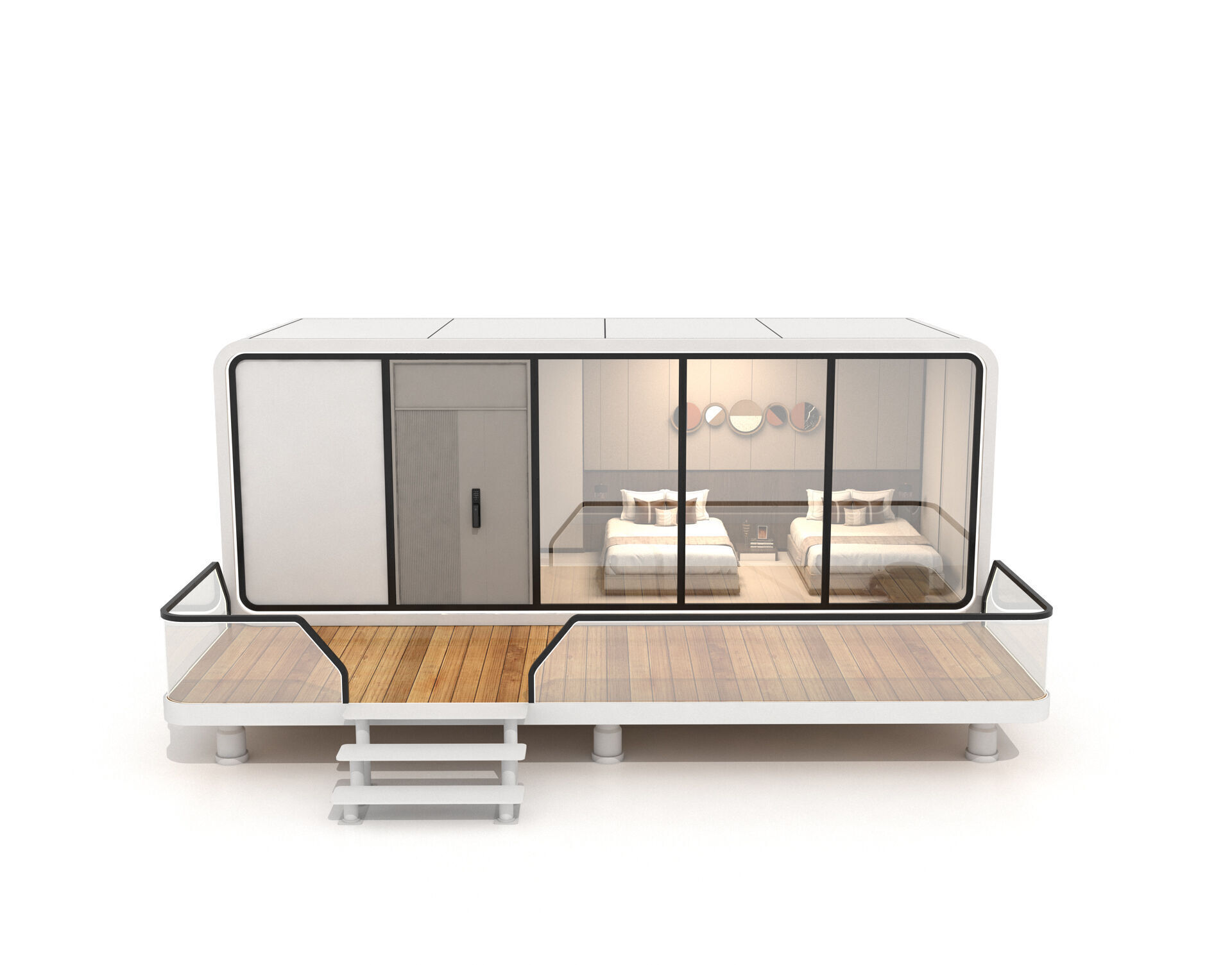 Space Cabin Homestay 3D model_4