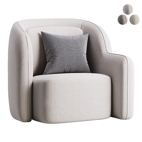 Chair Barrier Right 3D model