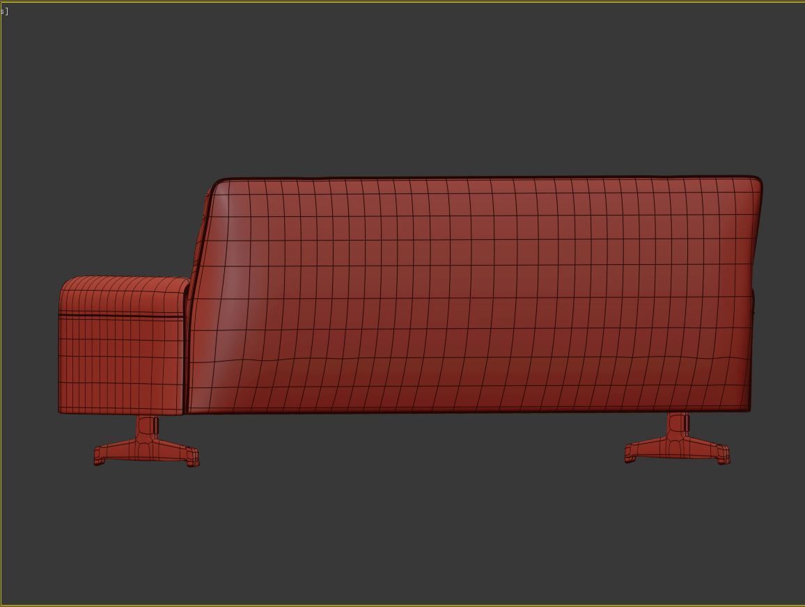  Double sofa 3D print model_3