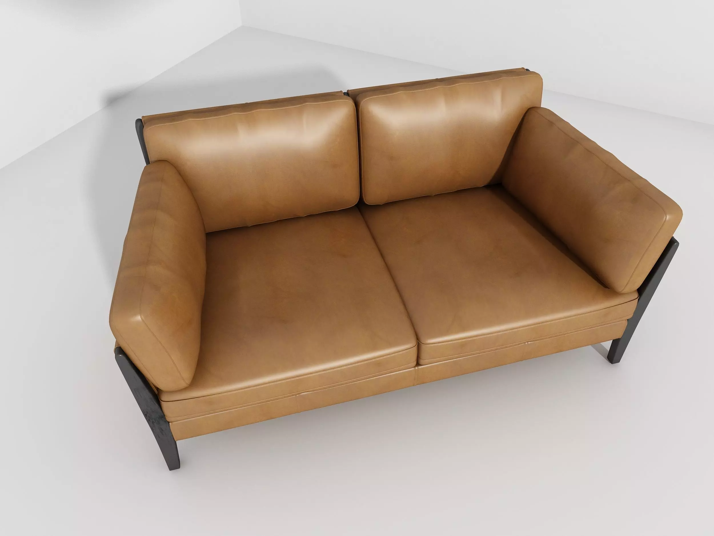 Double sofa 3D print model_0