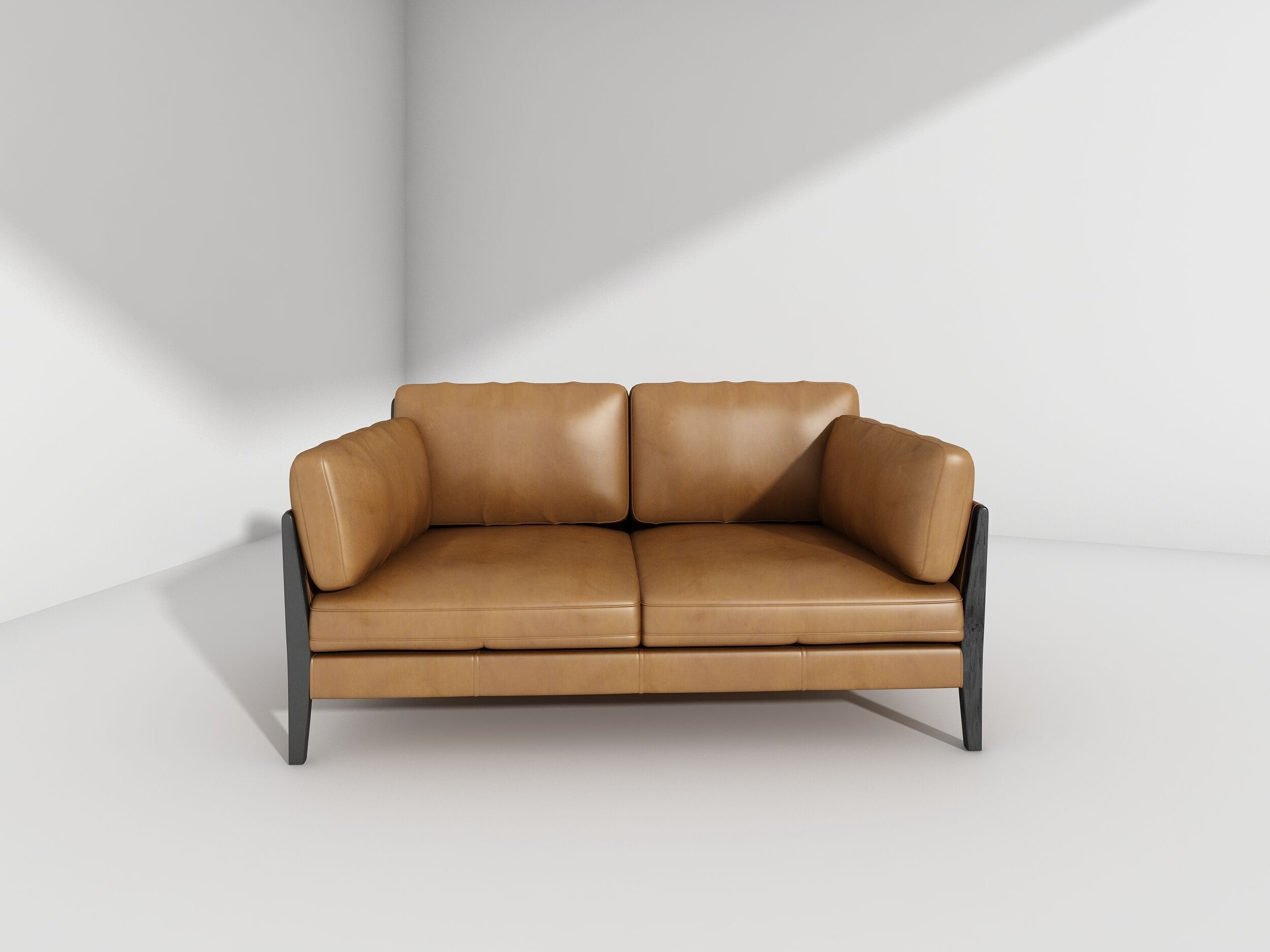 Double sofa 3D print model_3