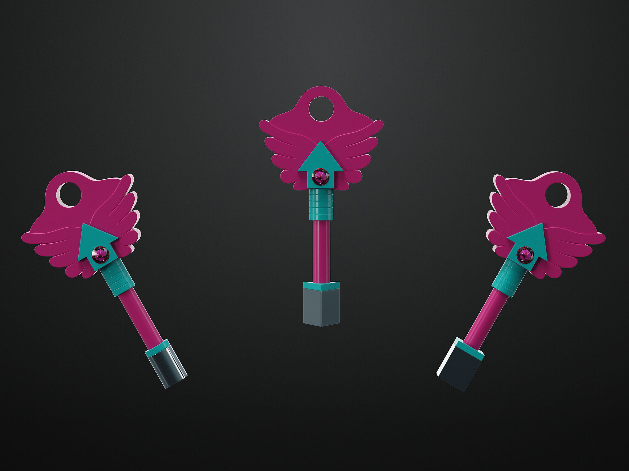 Squid Game season 3 knife and key  3D model_3