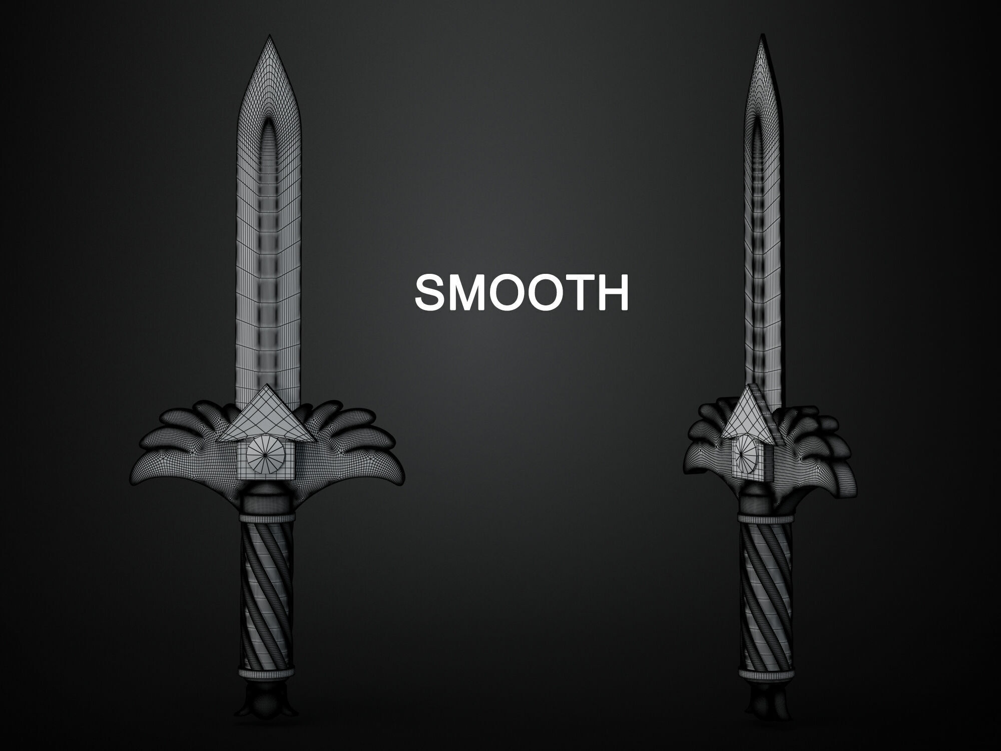 Squid Game season 3 knife and key  3D model_6