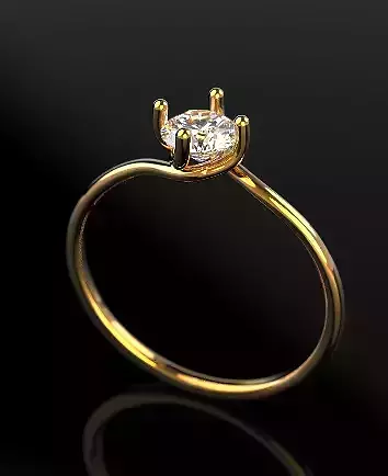Simple Diamond Ring