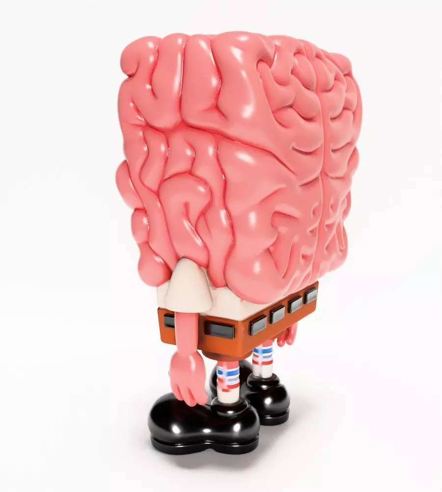 SpongeBob SquarePants Slime Brain toy 3D print model_8