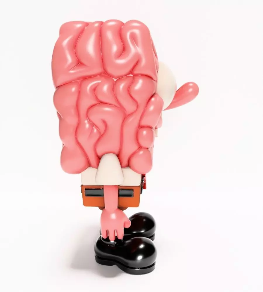 SpongeBob SquarePants Slime Brain toy 3D print model_17