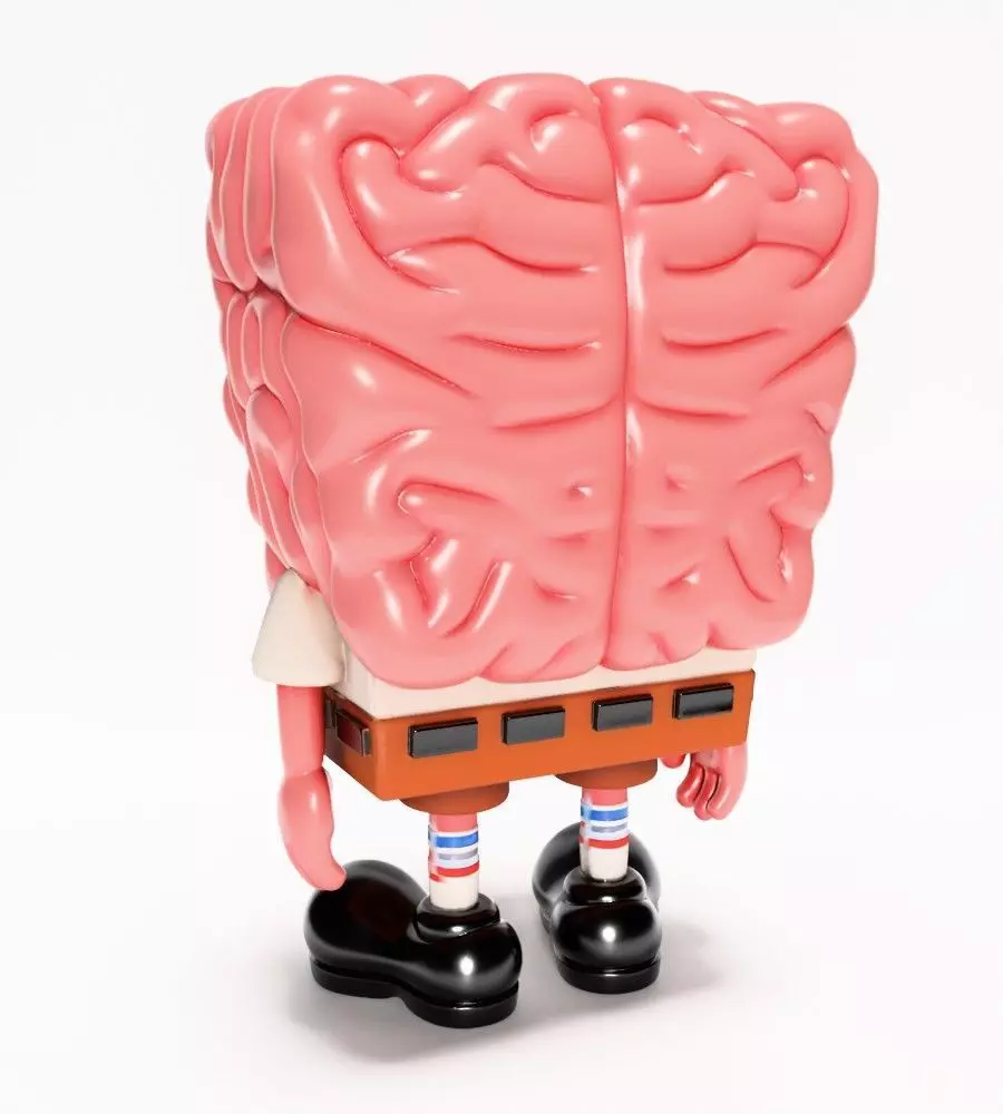 SpongeBob SquarePants Slime Brain toy 3D print model_10