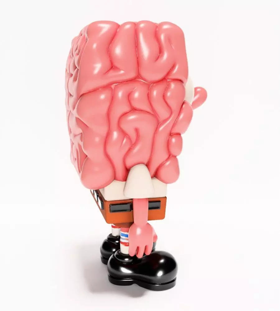 SpongeBob SquarePants Slime Brain toy 3D print model_16