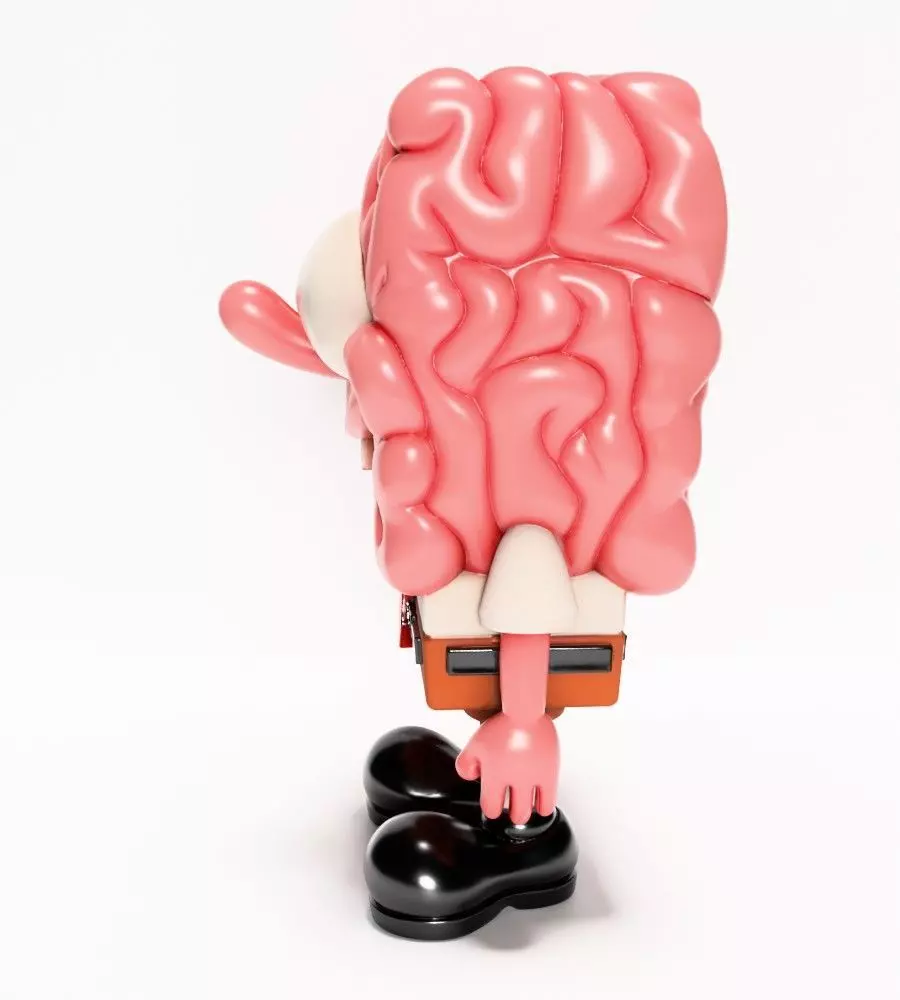 SpongeBob SquarePants Slime Brain toy 3D print model_6