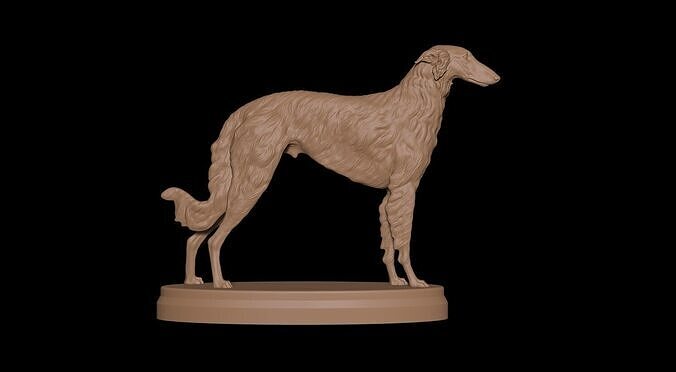 Borzoi 3D print model