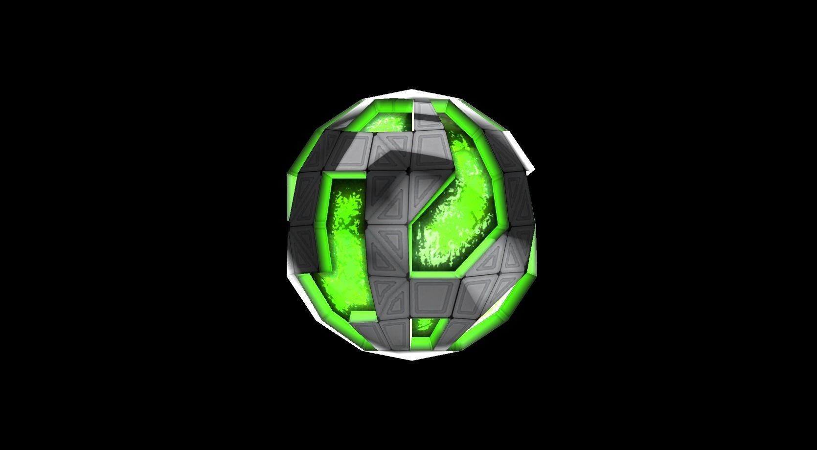 Jelly Ball Low-poly 3D model_0