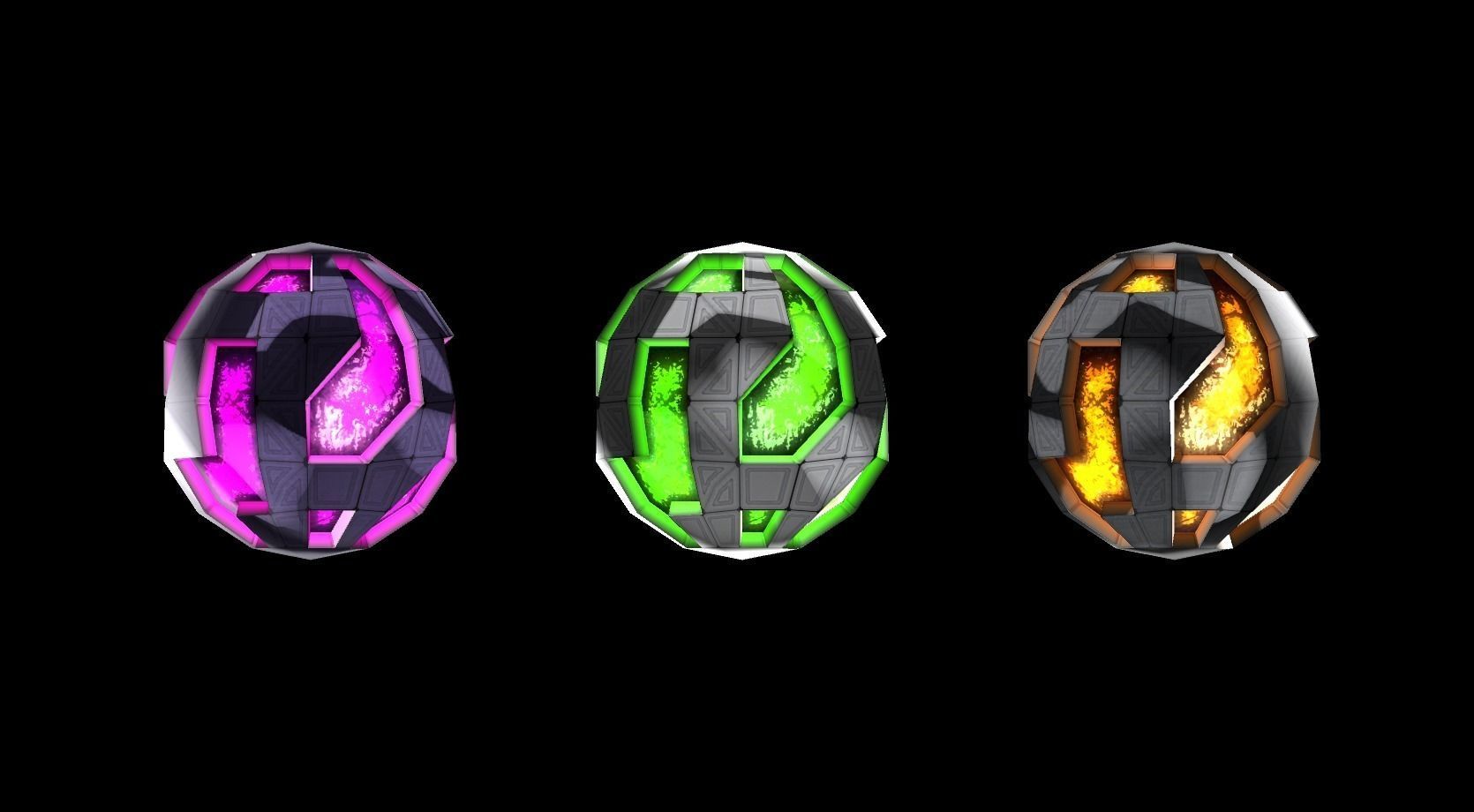 Jelly Ball Low-poly 3D model_1