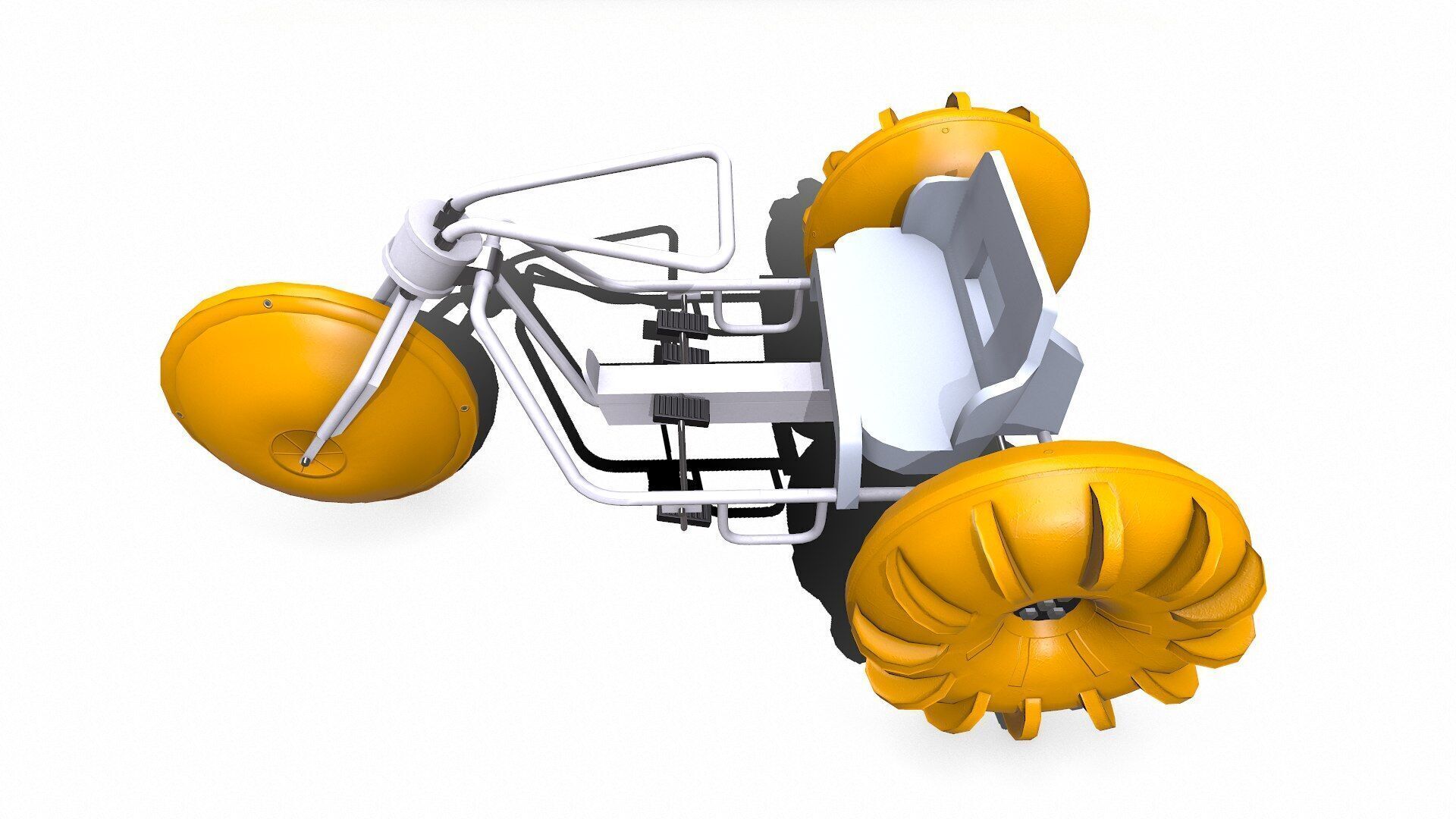 Water Trike Low-poly PBR Low-poly 3D model_12