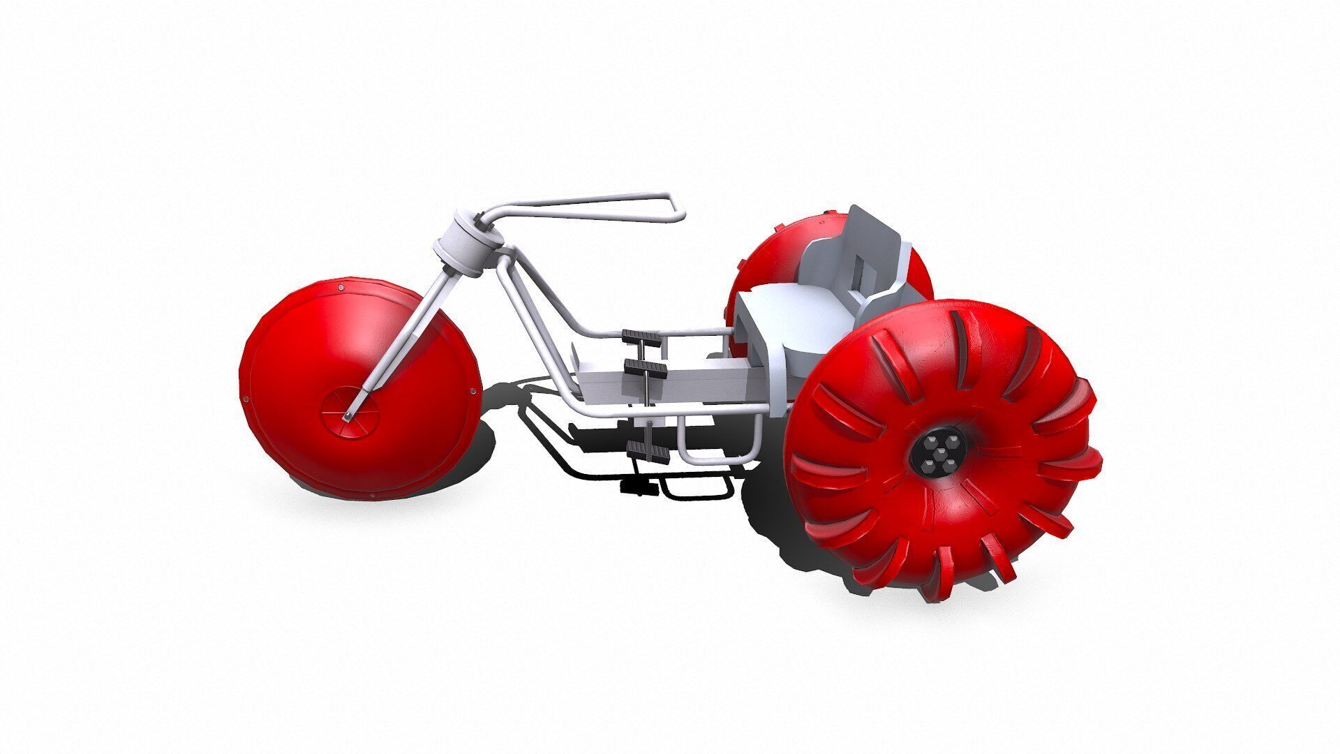 Water Trike Low-poly PBR Low-poly 3D model_5