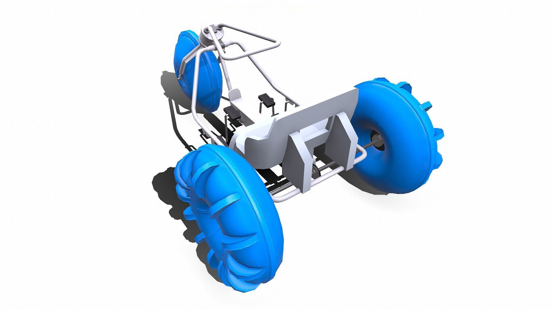 Water Trike Low-poly PBR Low-poly 3D model_16