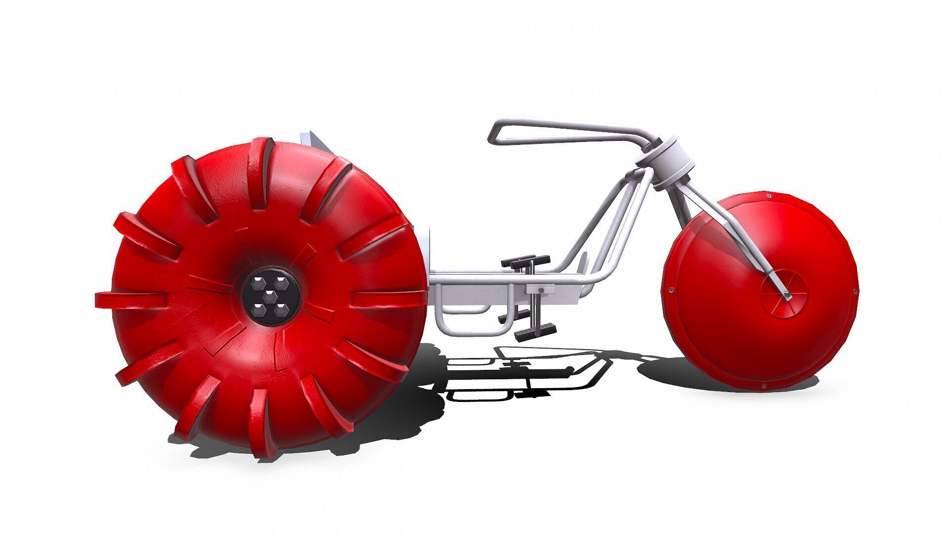 Water Trike Low-poly PBR Low-poly 3D model_32