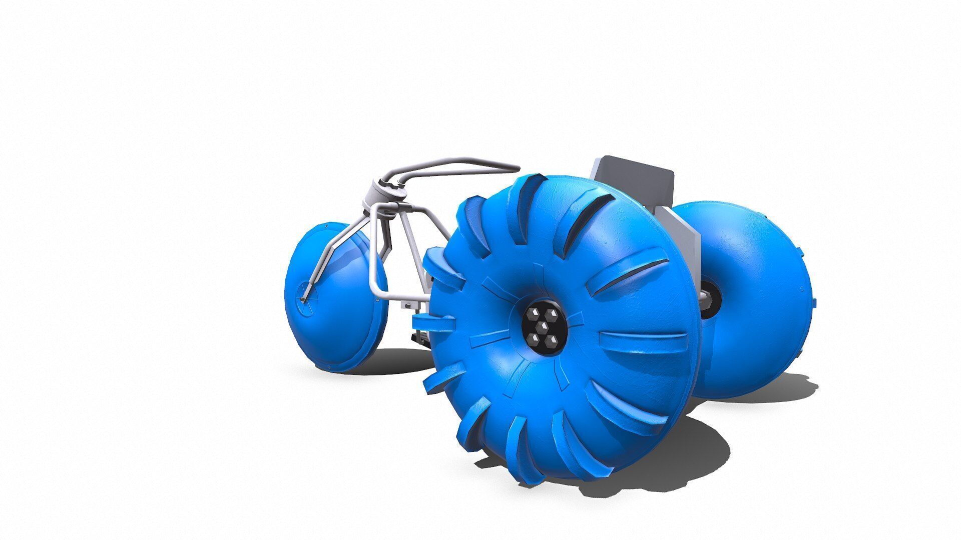 Water Trike Low-poly PBR Low-poly 3D model_13