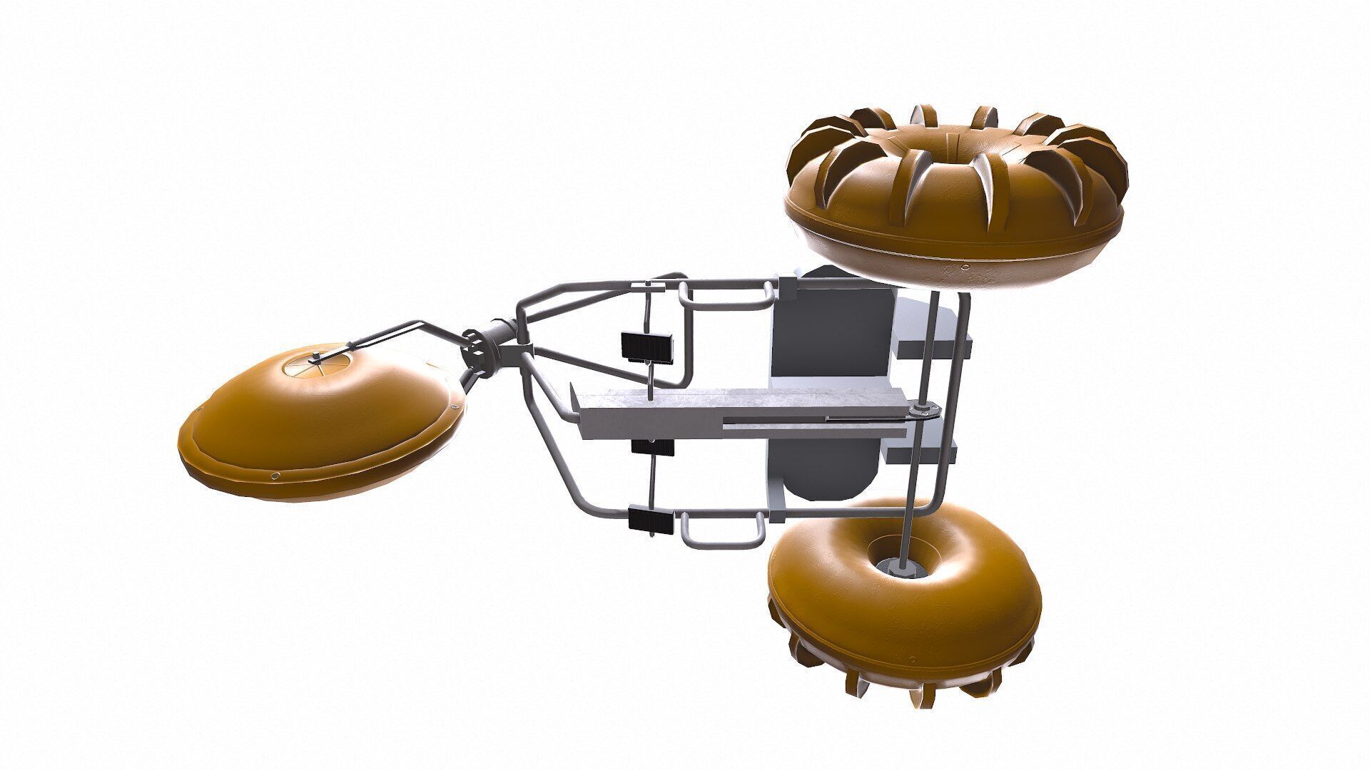 Water Trike Low-poly PBR Low-poly 3D model_48