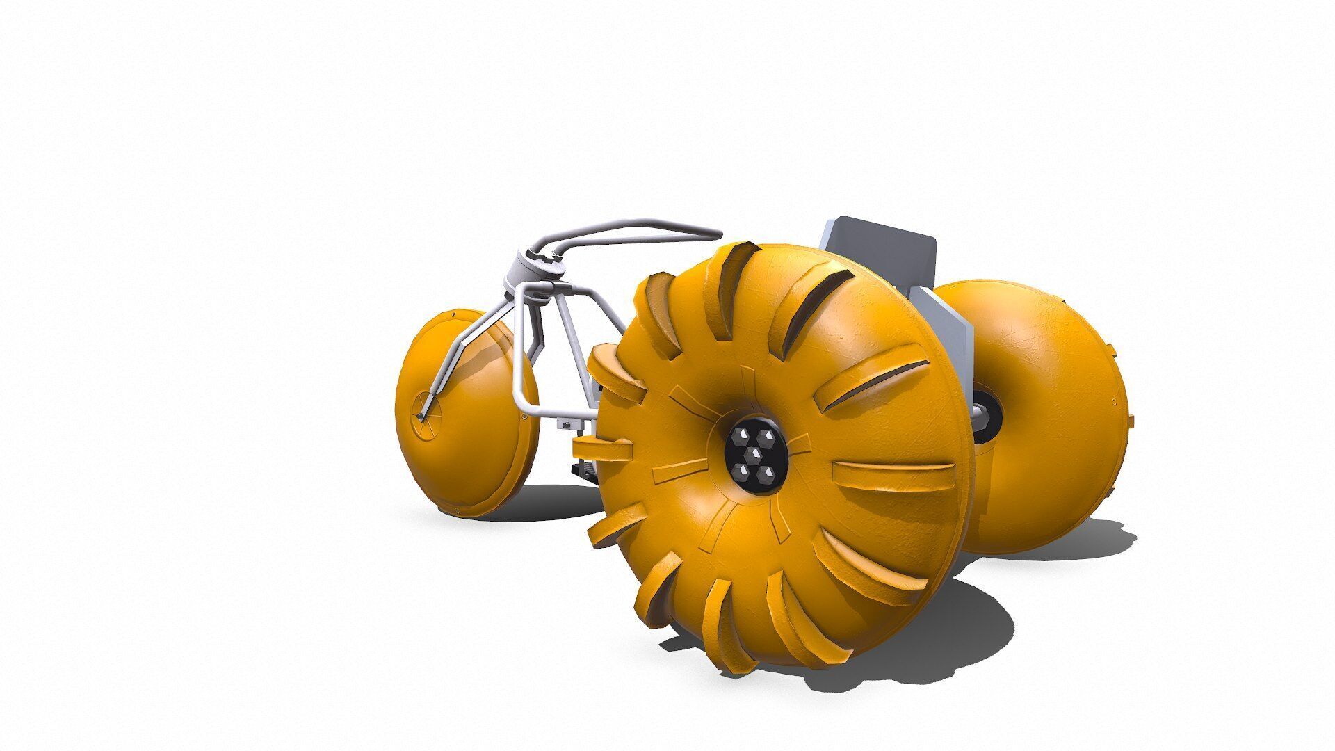 Water Trike Low-poly PBR Low-poly 3D model_15