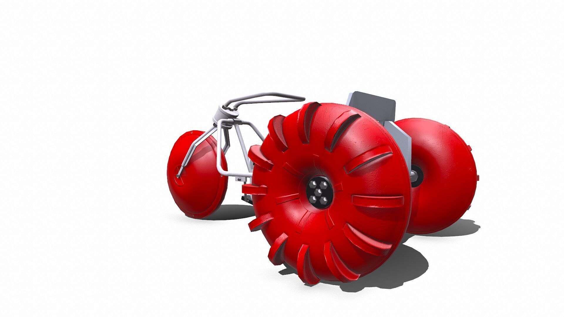 Water Trike Low-poly PBR Low-poly 3D model_14