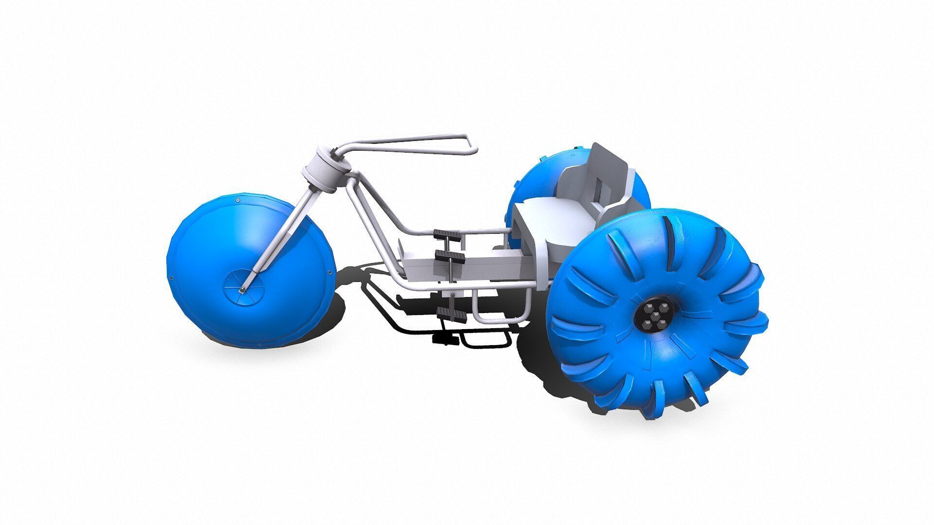 Water Trike Low-poly PBR Low-poly 3D model_4