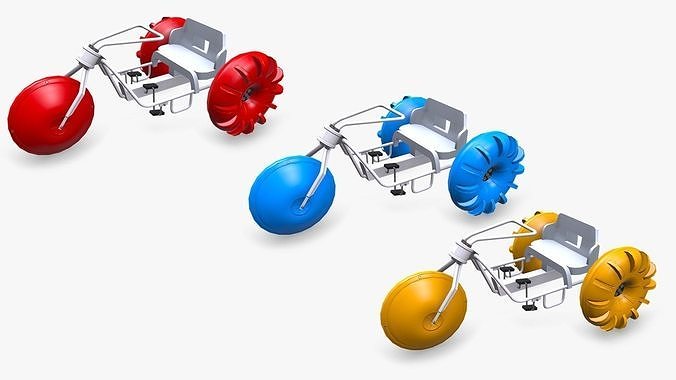 Water Trike Low-poly PBR Low-poly 3D model