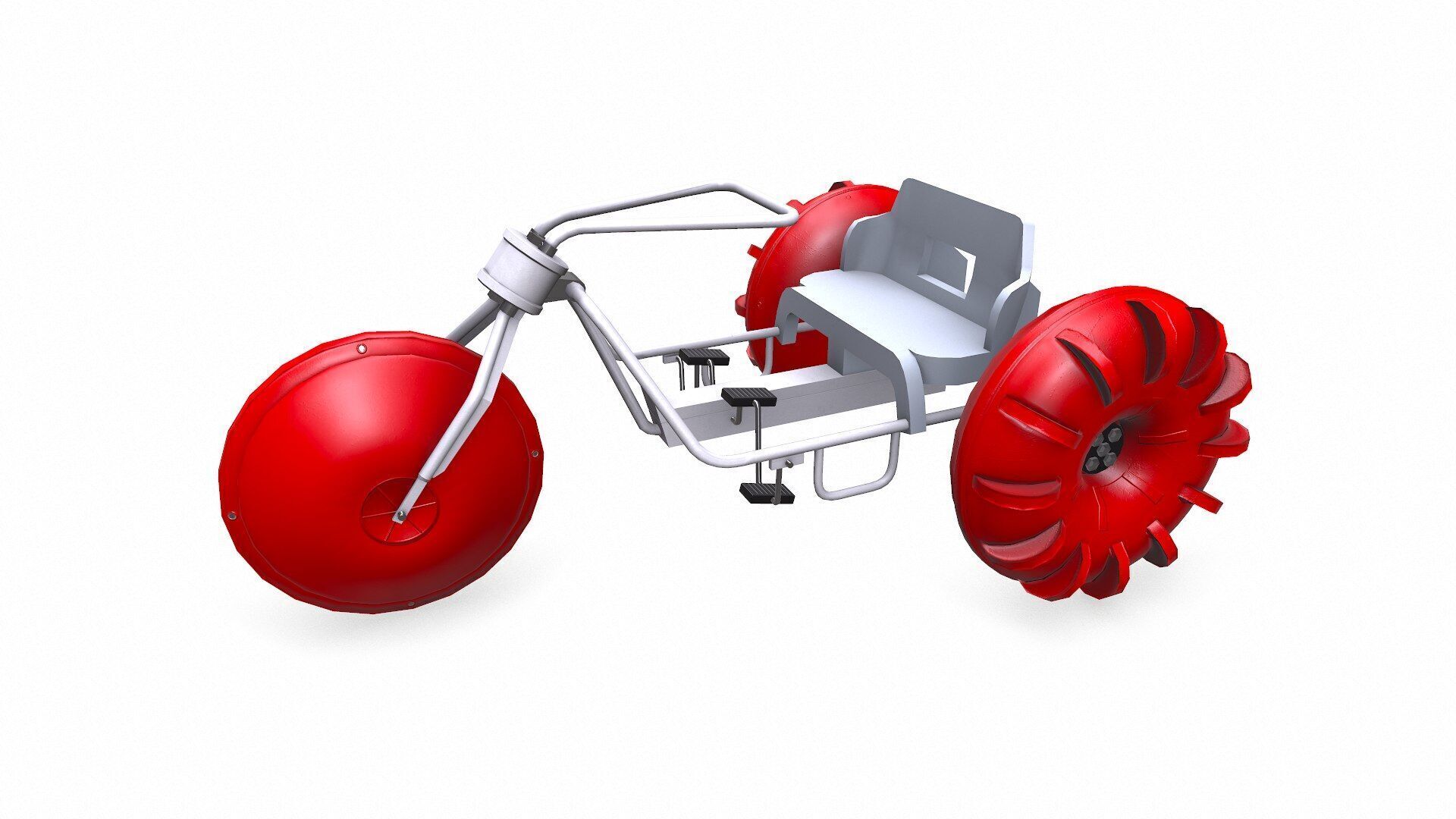 Water Trike Low-poly PBR Low-poly 3D model_3
