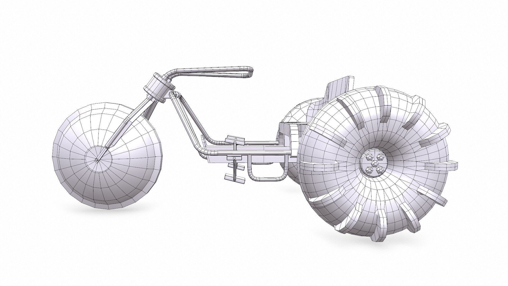 Water Trike Low-poly PBR Low-poly 3D model_55