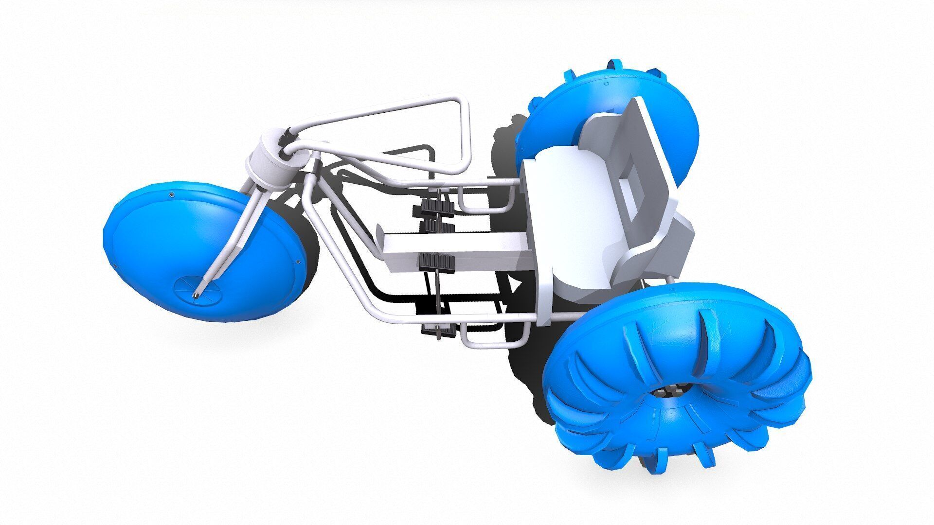 Water Trike Low-poly PBR Low-poly 3D model_10