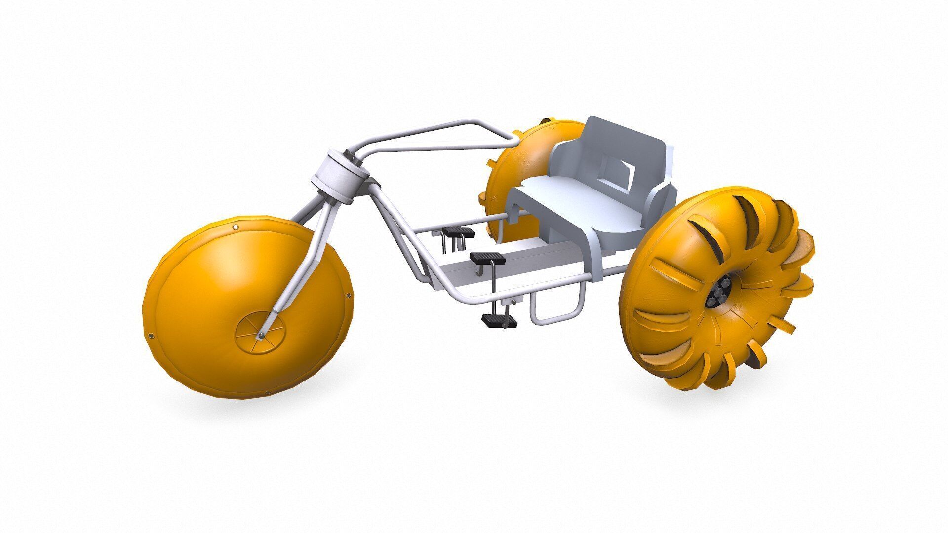 Water Trike Low-poly PBR Low-poly 3D model_2