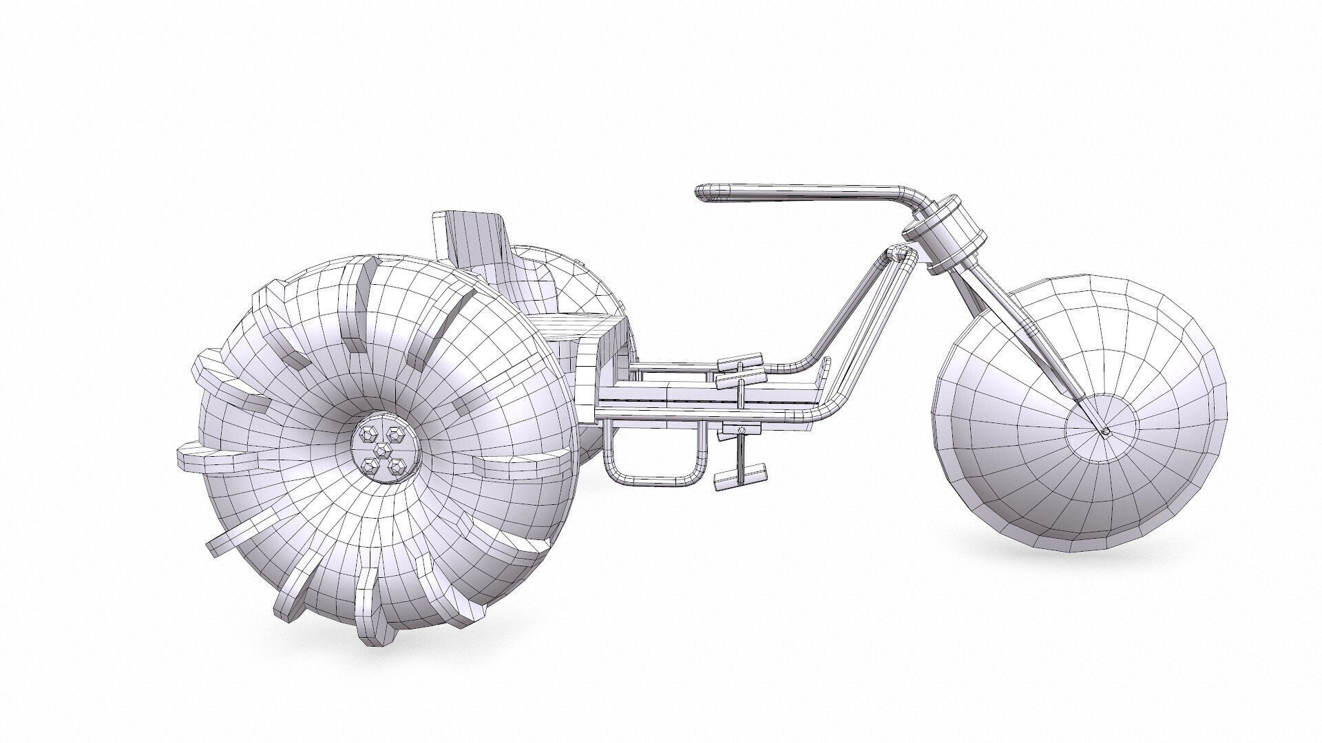 Water Trike Low-poly PBR Low-poly 3D model_57