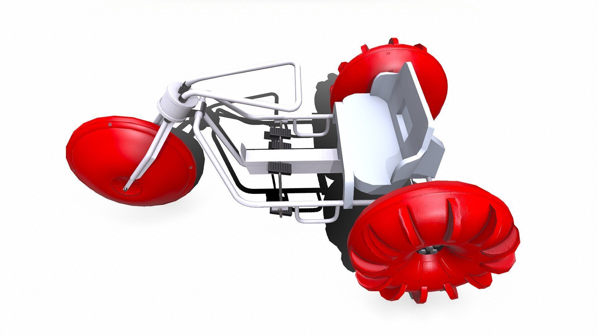 Water Trike Low-poly PBR Low-poly 3D model_11