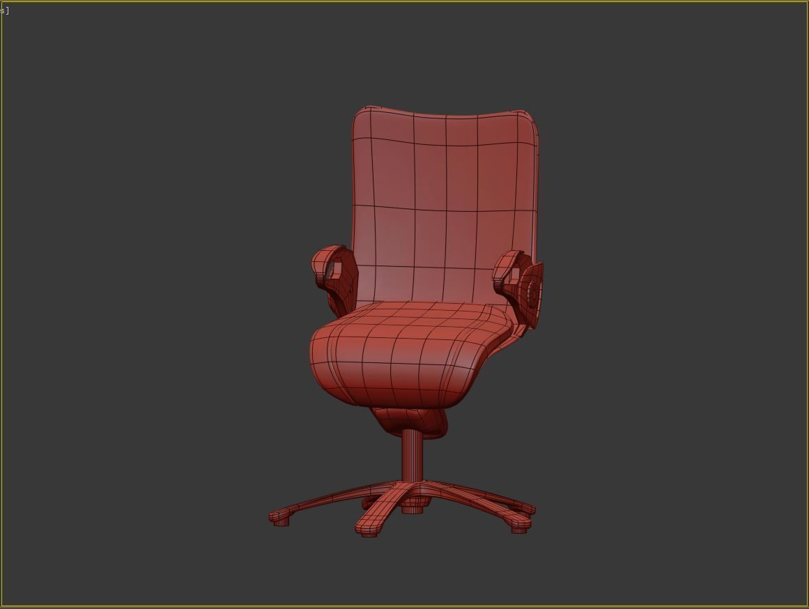 Ergonomic chair 3D print model_2