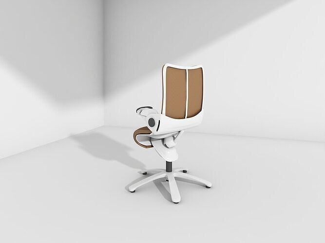 Ergonomic chair 3D print model