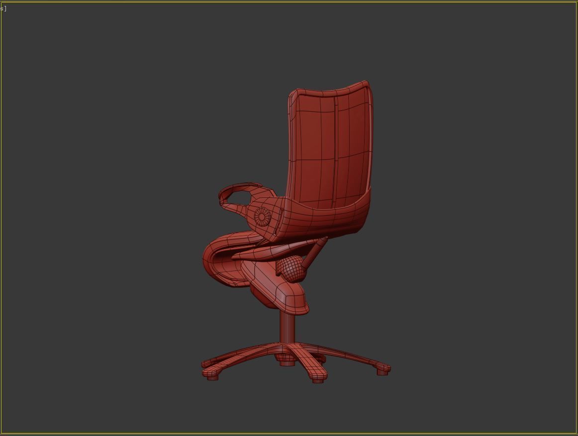 Ergonomic chair 3D print model_3
