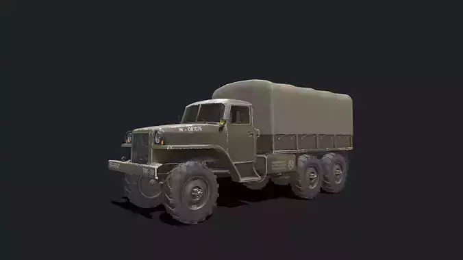 Military Truck Low-poly PBR