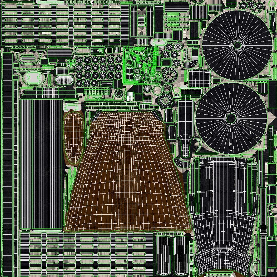 Degtyaryov PPD-30 Submachine Gun Low-poly PBR Low-poly 3D model_23