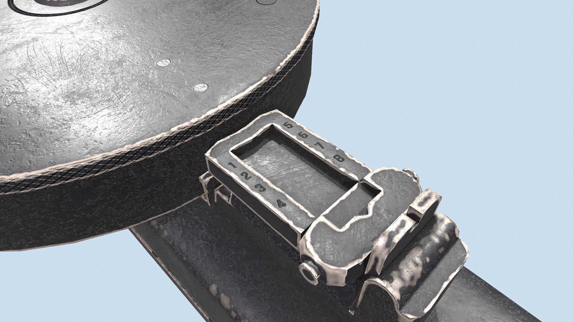 Degtyaryov PPD-30 Submachine Gun Low-poly PBR Low-poly 3D model_21