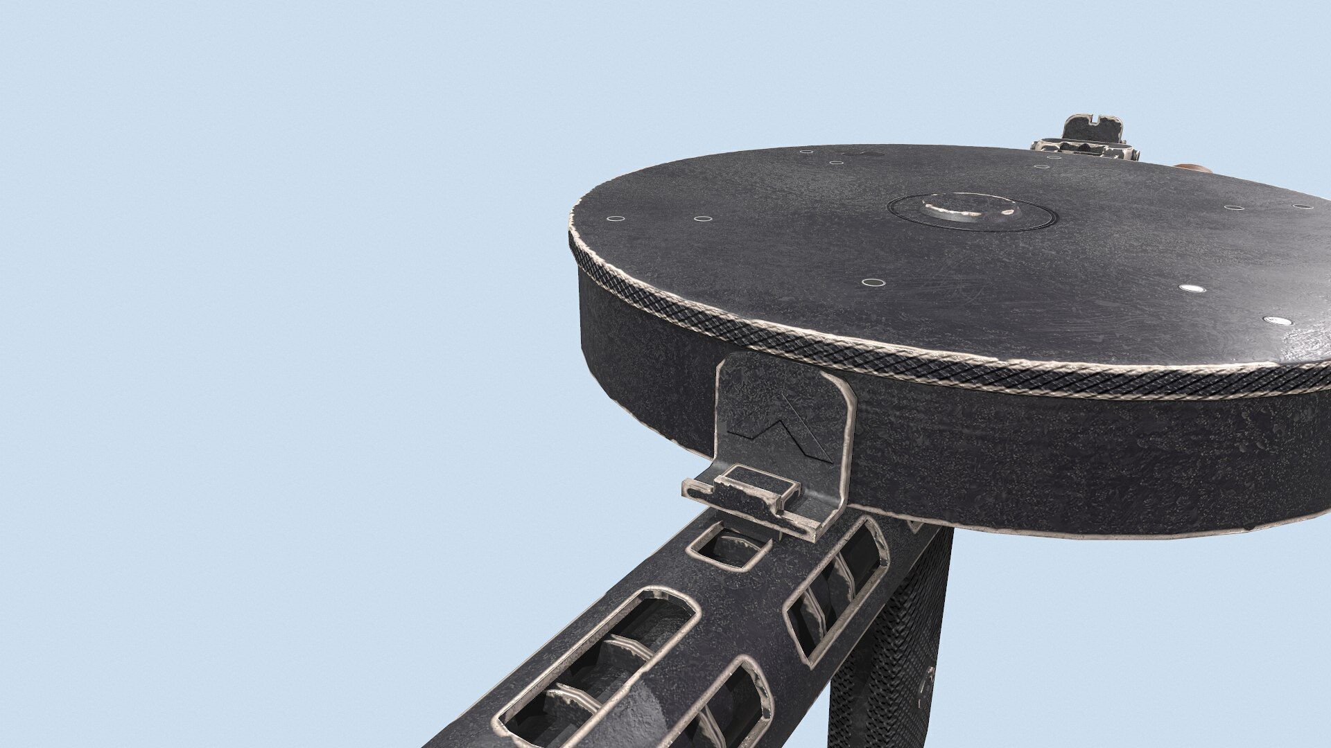 Degtyaryov PPD-30 Submachine Gun Low-poly PBR Low-poly 3D model_20