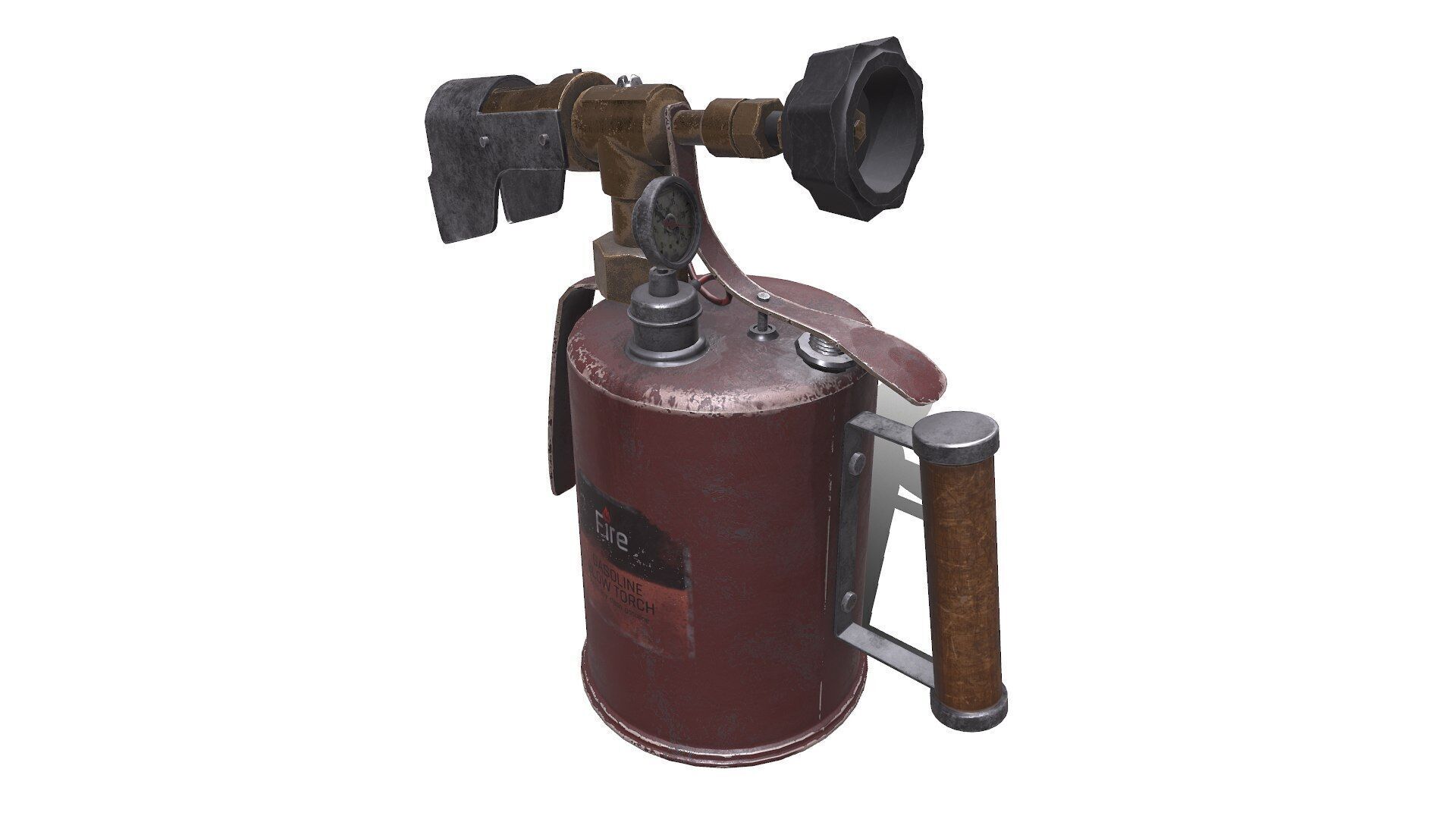 Blowtorch Low-poly PBR Low-poly 3D model_2