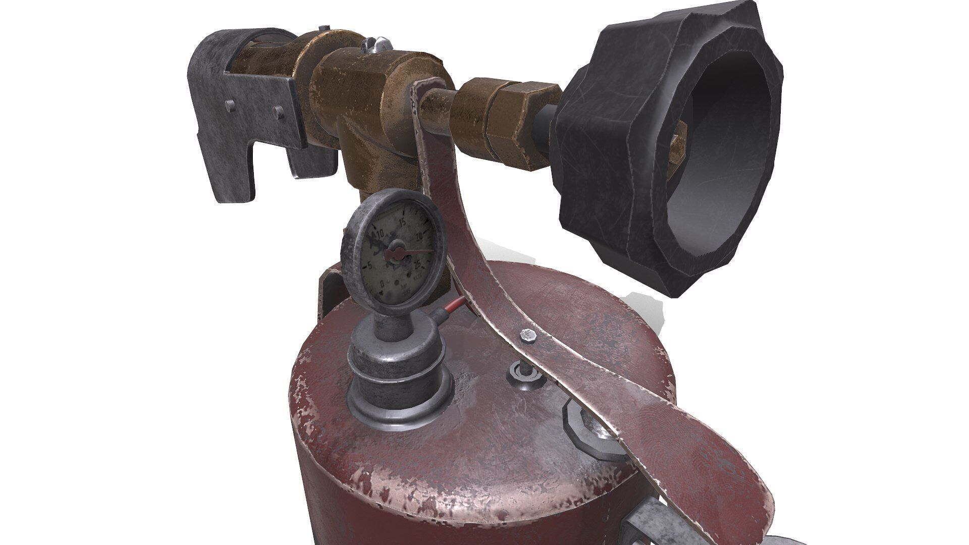 Blowtorch Low-poly PBR Low-poly 3D model_12