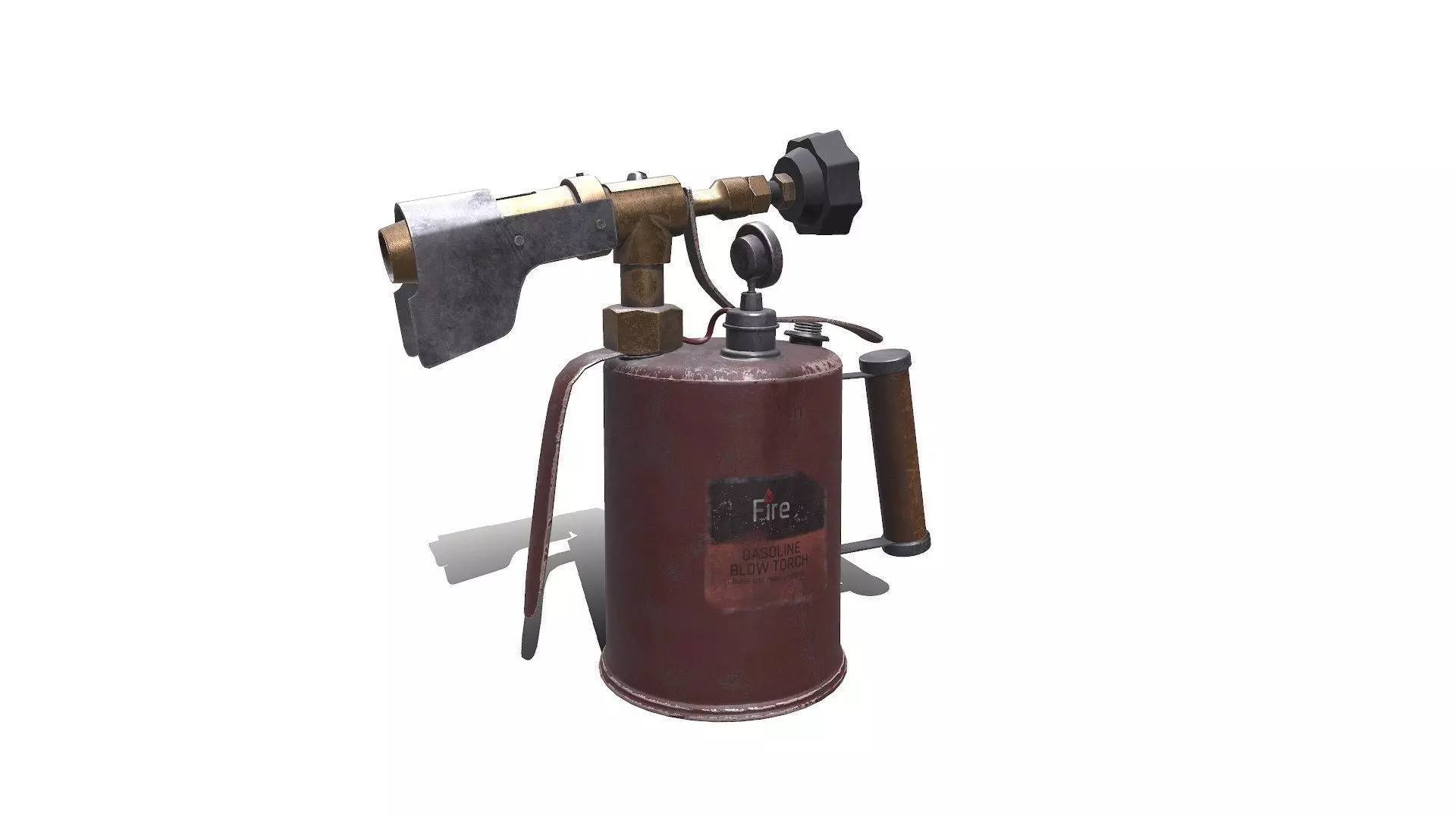 Blowtorch Low-poly PBR Low-poly 3D model_0