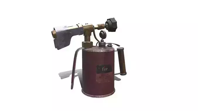 Blowtorch Low-poly PBR Low-poly 3D model