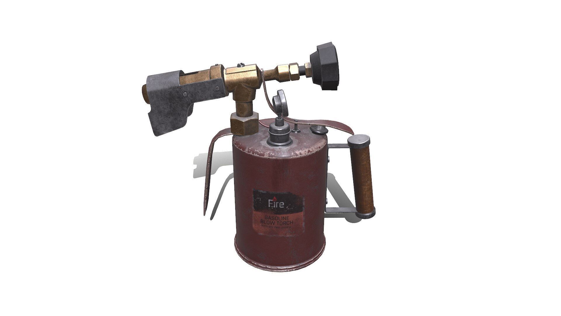 Blowtorch Low-poly PBR Low-poly 3D model_1