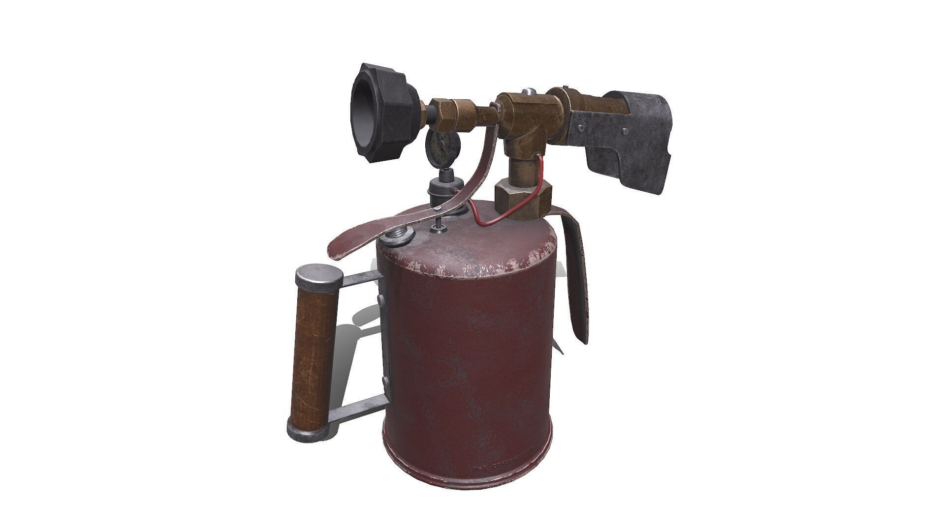 Blowtorch Low-poly PBR Low-poly 3D model_4