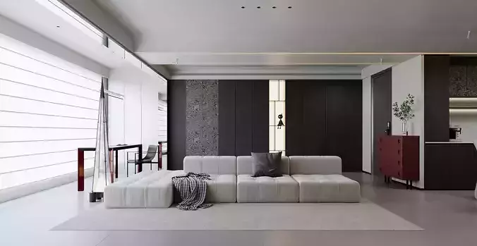 modern living room dining room interior scenes 