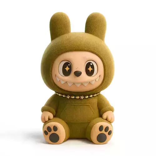 Sacai Sit  LabubuThe Monsters toy 3D print model