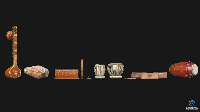 Classical 3D Assets Pack Low-poly 3D model