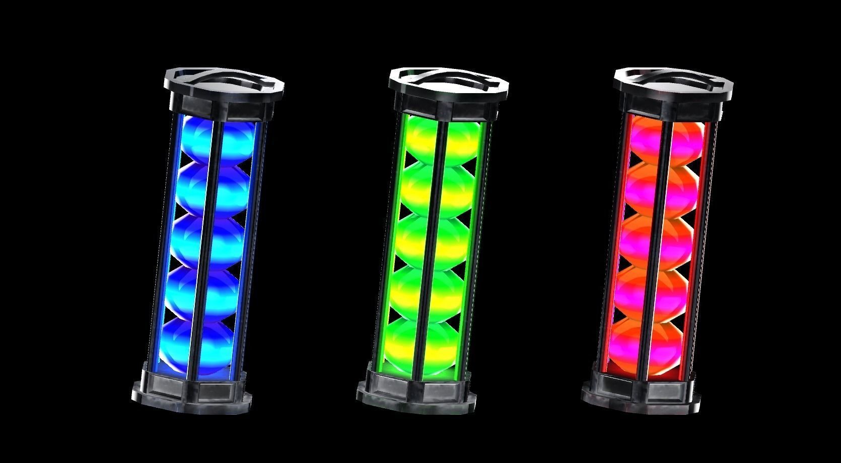 Storage Tube Low-poly 3D model_1